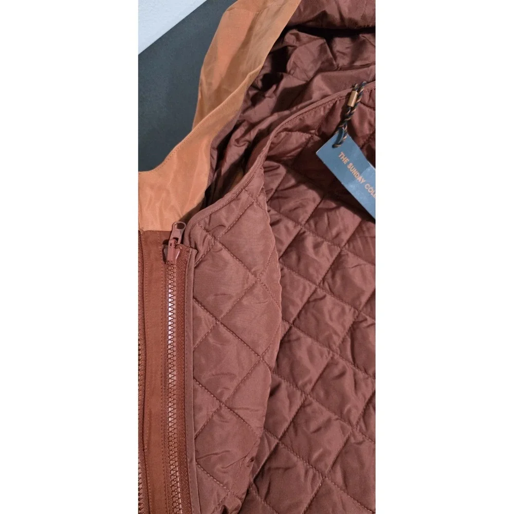 The Sunday Collective Coat 10Y Kids 2-in-1 Vest Orange‎ Henna Light Jacket Rain